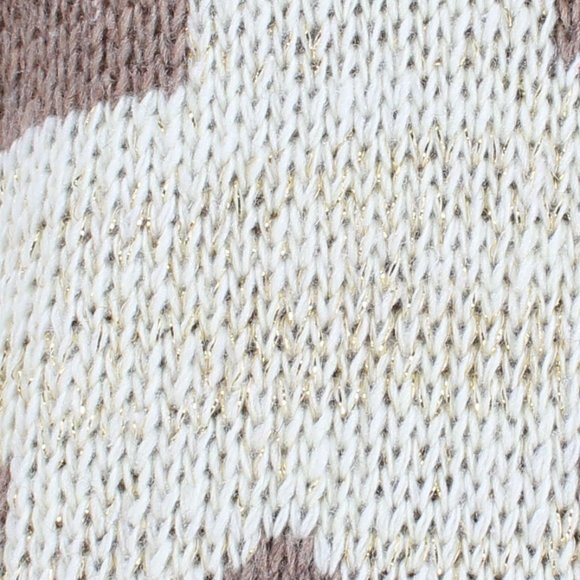 Star Pattern Knit Pullover Sweater Taupe - Picture 5 of 7